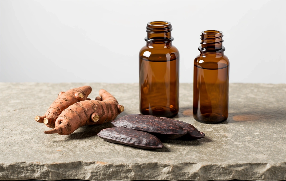 Natural wellness ingredients and premium glass packaging